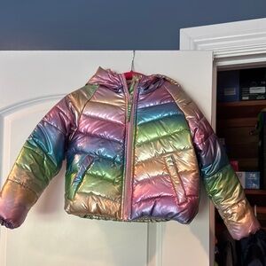 Colorful Metallic Puffer Jacket